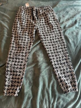 Zanerobe Black and White Houndstooth Sure Shot Jogger Pants - New Unworn